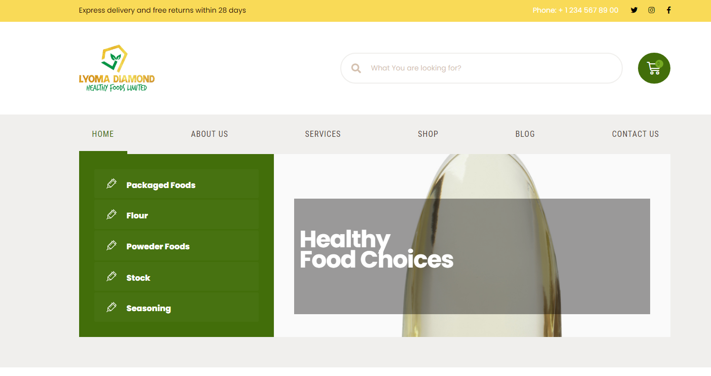 Lyoma_Diamond_Healthy_Foods_ecommerce website by web design nigeria