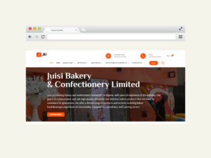 juisi bakery and confectionery website design