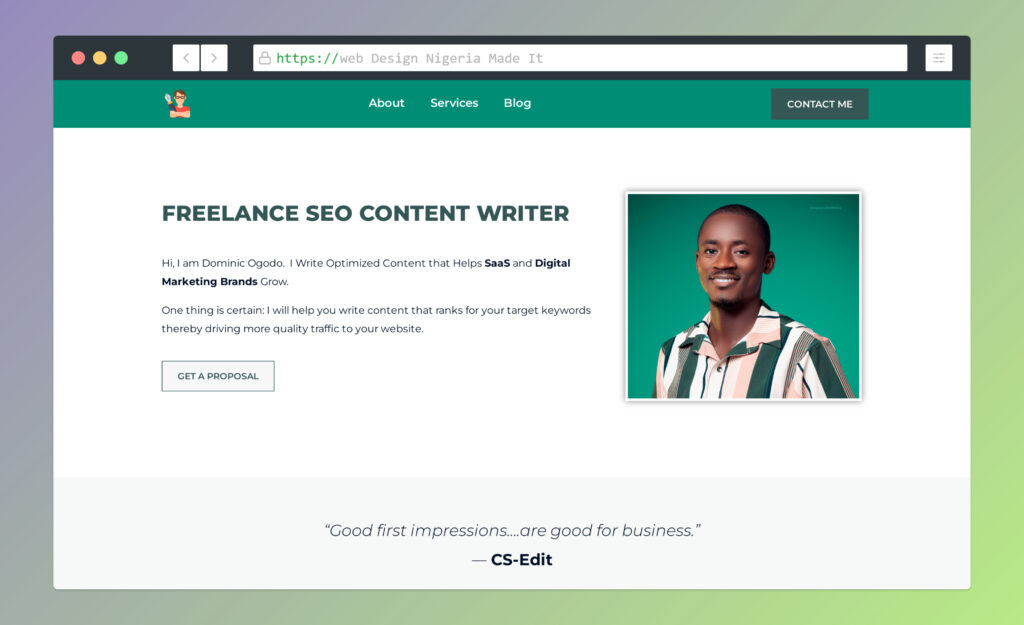 web design- freelance writer web design