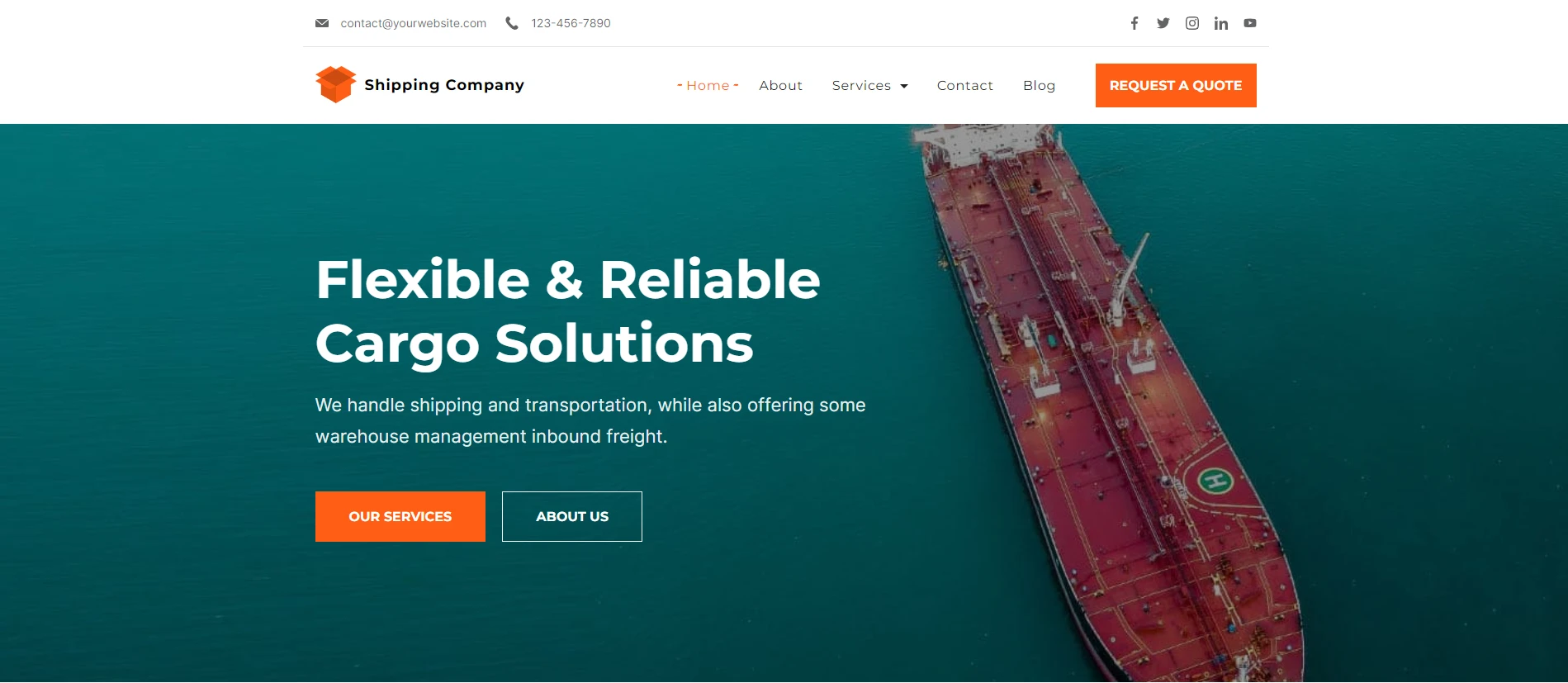 Shipping Logistics Company Web Design Agency Lagos Nigeria