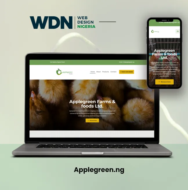 Apple Green Website Design By Web Design Nigeria